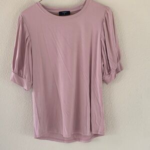 Tahari Mauve Short Sleeve Top